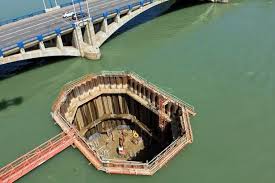 Pont Champlain - Cofferdam