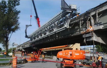 Pont Champlain - Gabarits de manutention